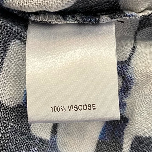 Samantha Leibowitz Blue White Geometric Suspender Skirt Plus Size XXL - Picture 3 of 13